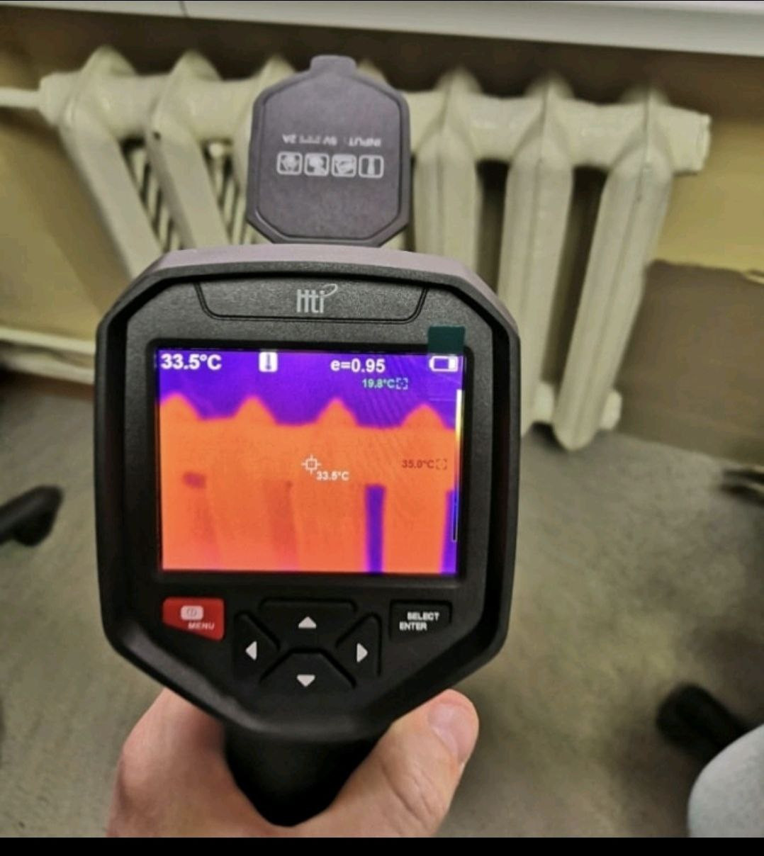 Промывка системы отопления в Ирпене, Киеве, фото 3 - радиаторы батарей. взгляд с тепловизора после промывки
